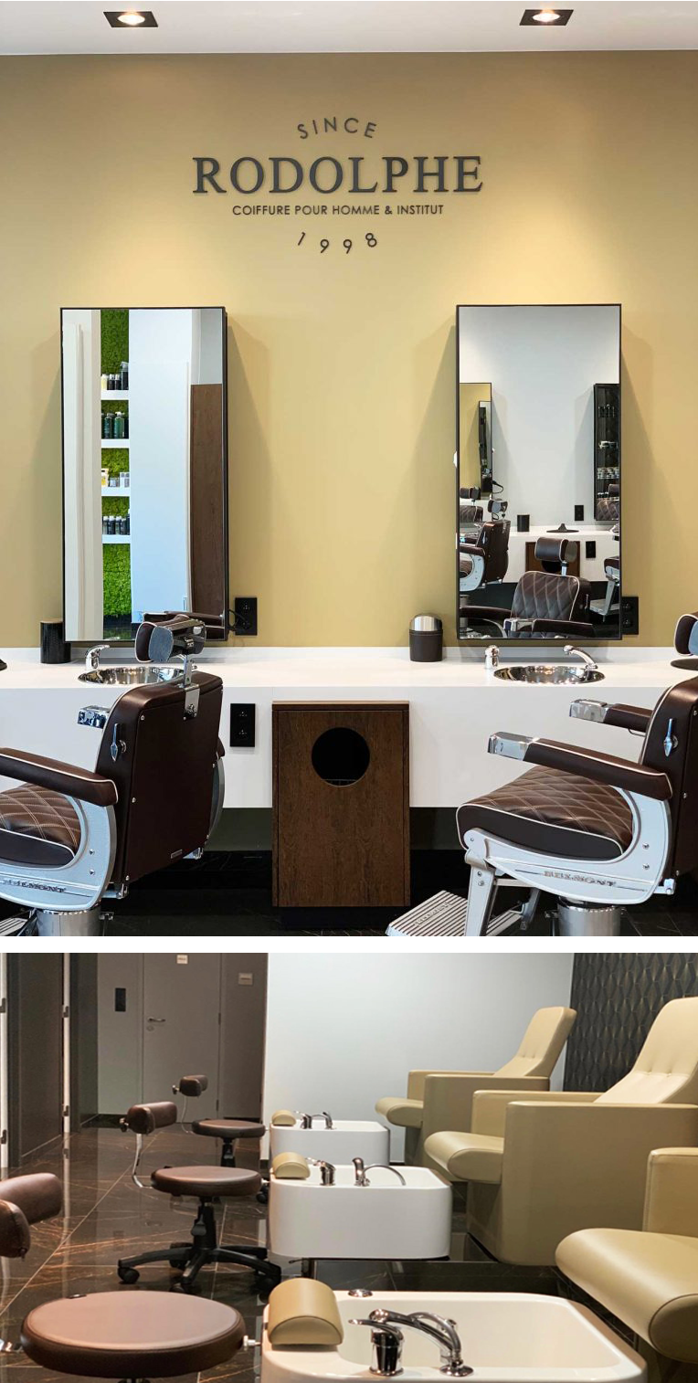 Rodolphe Salon Coiffure Homme - Instituut - Footer